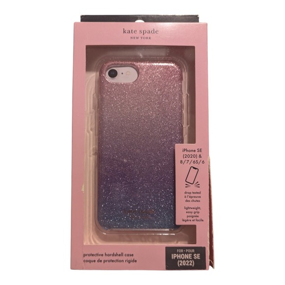 F5. Kate Spade Case For‎ Apple iPhone 8/7/6s/6 & SE (2020) - Ombre Glitter - Picture 1 of 1